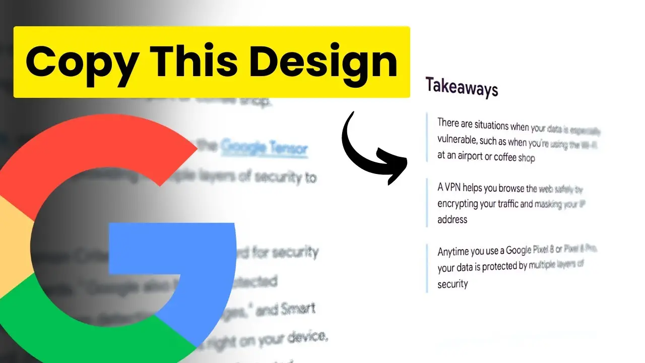 How to Design “Key Takeaways” Like Google in 5 Minutes